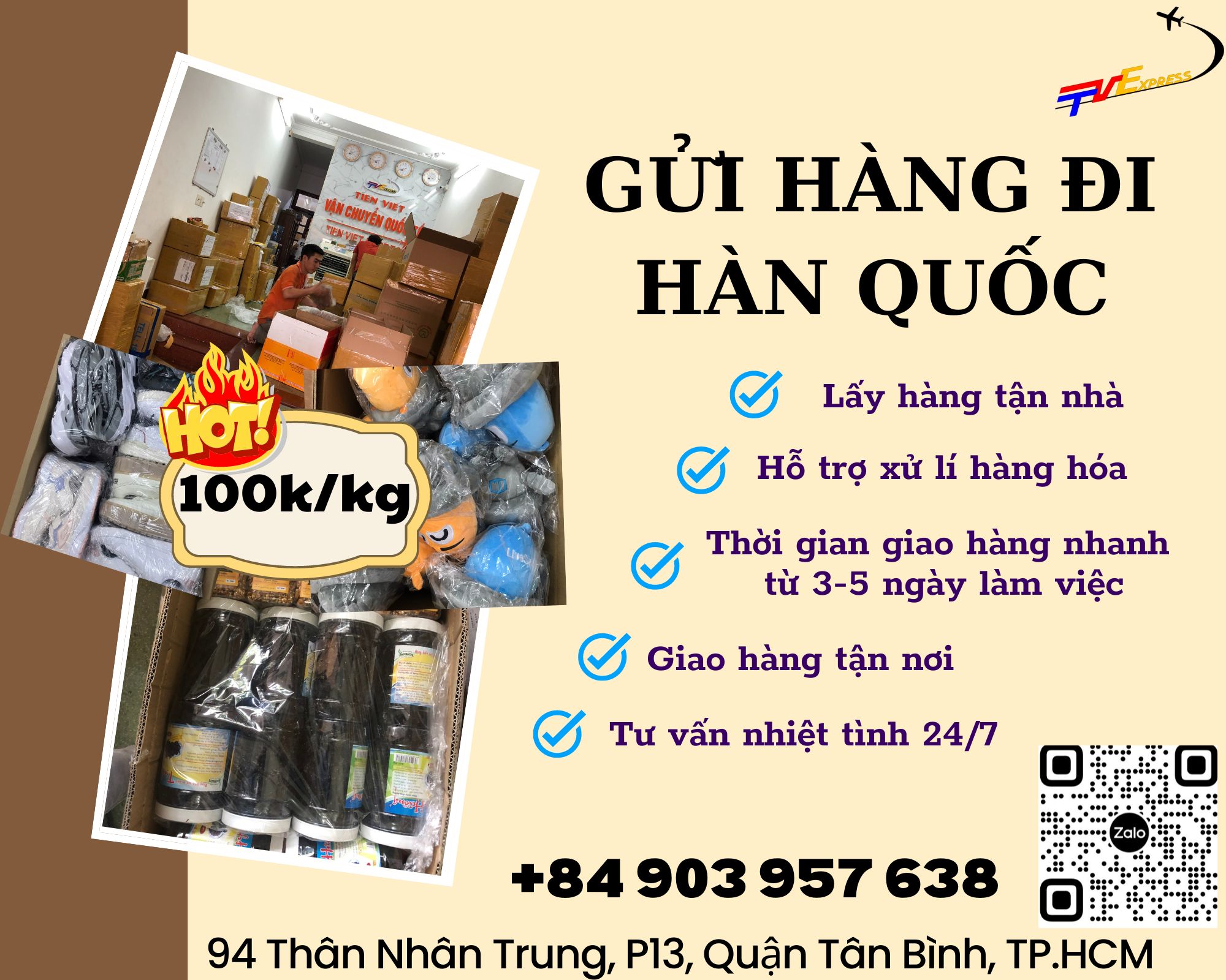 Gửi hàng đi Hàn Quốc